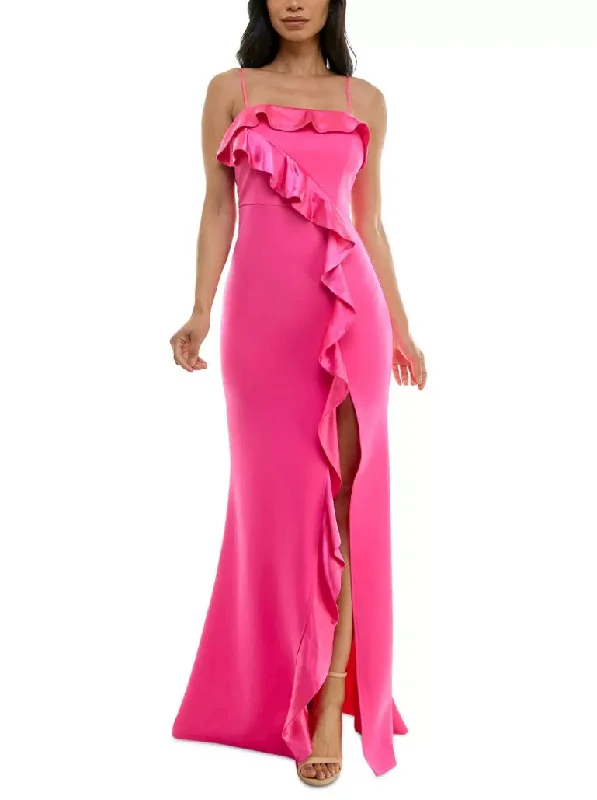 Formal Dress for QuinceañerasXS - emerald sundae pink ruffled gown