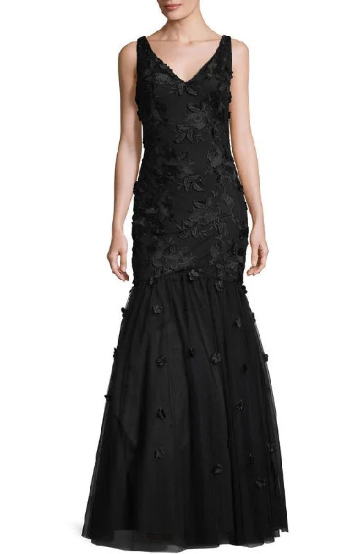 Formal Dress for Resort Events12 - lotus threads black floral mermaid gown