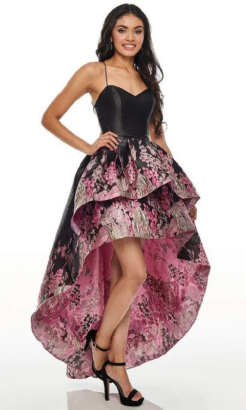 prom dress style guidesRachel Allan Prom - 7168 Sweetheart Lace-Up High-Low A-Line Dress