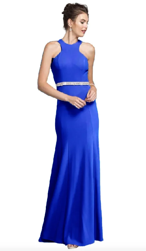 Formal Dress for Masquerade BallsXL - aspeed blue halter mermaid gown