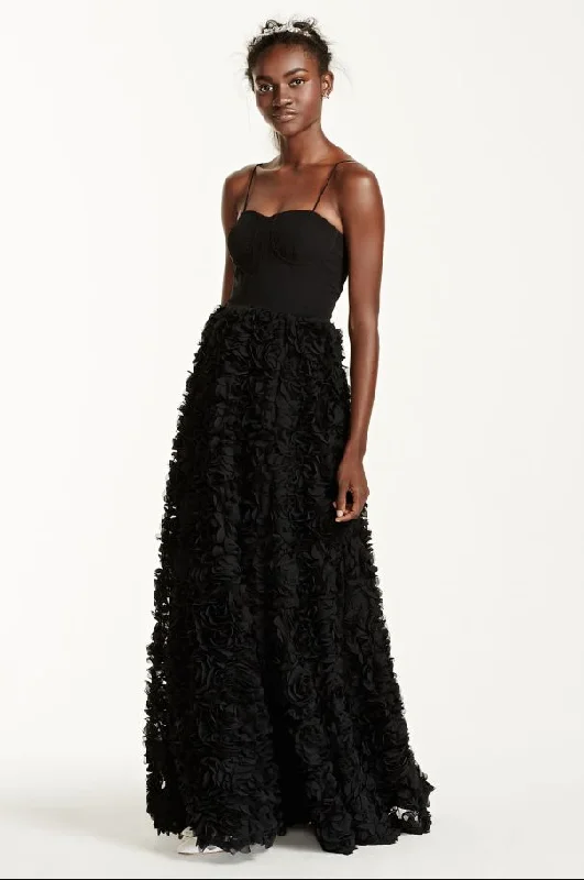 Formal Dress for Science Awards4 - aidan mattox black corset gown