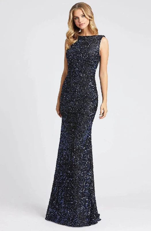 prom dresses for hourglass figuresIeena Duggal - Bateau Sequined Prom Gown 26331I