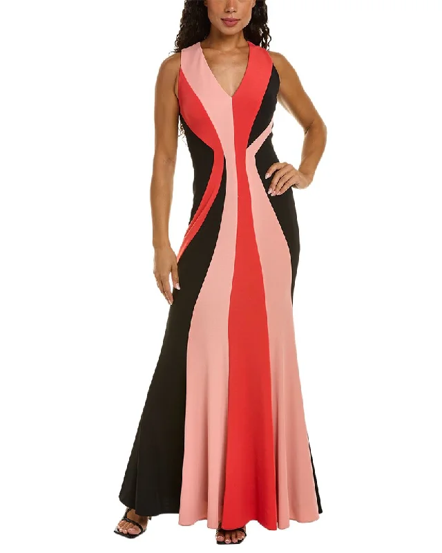 Formal Dress for Urban ThemesMikael Aghal Colorblocked Gown