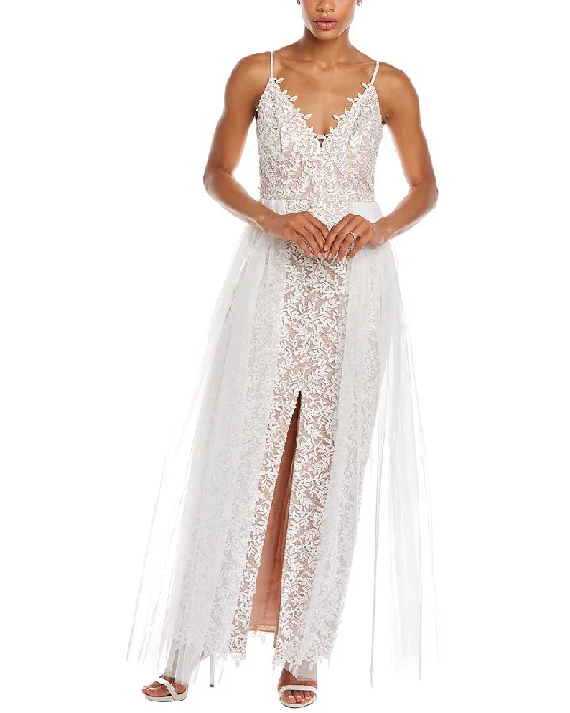 Formal Dress for Theme Park EventsAidan Mattox V-Neck Lace Gown