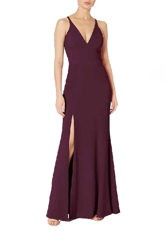 Formal Dress for Bohemian ThemesM - dress the population plum fitted gown