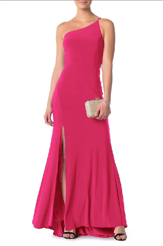 Formal Dress for Holiday PartiesM - maniju hot pink one shoulder gown