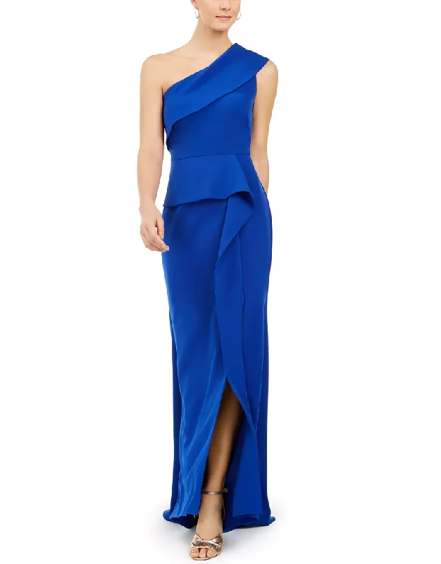 Formal Dress for Cultural Festivals14 - vince camuto royal blue one shoulder ruffle gown