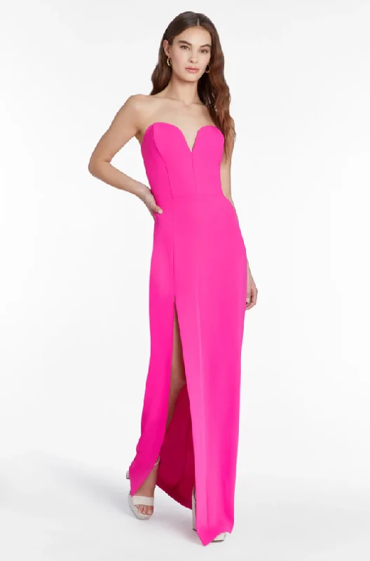 Formal Dress for Polo MatchesM - amanda uprichard hot pink strapless gown