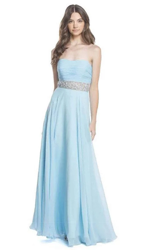 prom dresses with detachable sleevesTrevi Collection L1609 - Sweetheart Beaded Waist Prom Dress