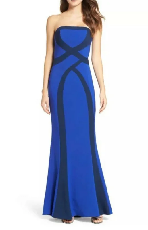 Formal Dress for Bat Mitzvahs4 - maria bianca nero blue abstract mermaid gown