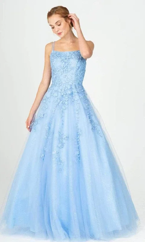 prom dresses with illusion panelsEureka Fashion 9757 - Dual Strap Embroidered Prom Dress