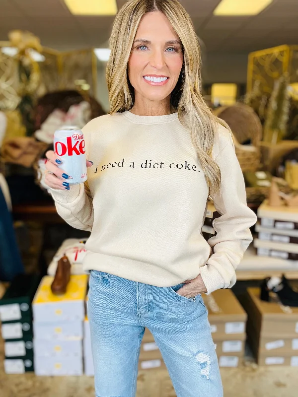 women's tops for relaxed weekendsI NEED A DIET COKE TOP