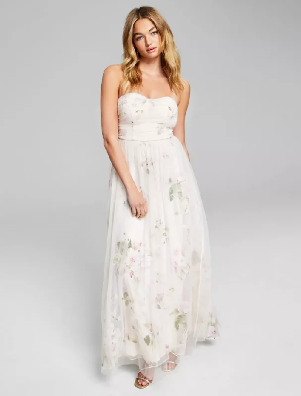 Formal Dress for Hotel Galas13 - speechless cream romantic floral tulle gown