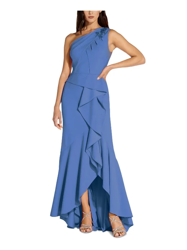 Formal Dress for Religious Ceremonies12 - adrianna papell blue one shoulder high low gown