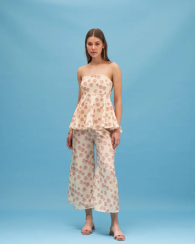 women's tops for those who seek both style and comfortCherry Blossom Top With Pant Co Ord Set