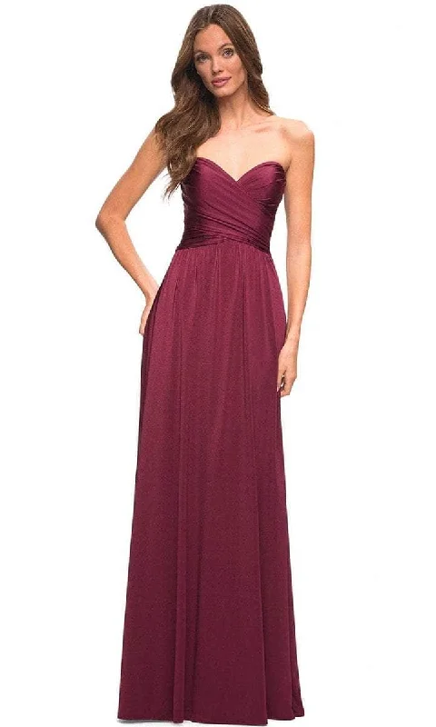 prom dress alterationsLa Femme - Strapless A-Line Prom Gown 30700SC