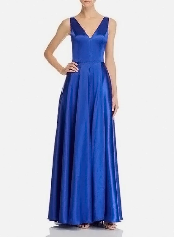 Formal Dress for Literary Awards4 - aqua royal blue charmeuse gown