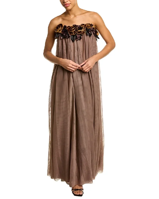 Formal Dress for Church WeddingsBadgley Mischka Velvet Babydoll Gown