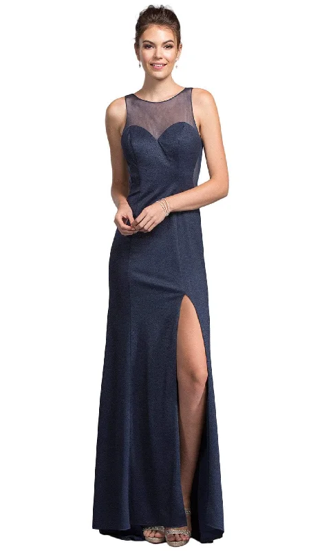 prom dresses for summerTrevi Collection - Chic Illusion Bateau Affordable Prom Dress