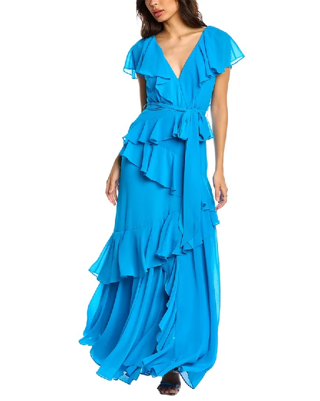 Formal Dress for Theater OpeningsBadgley Mischka Tiered Ruffle Gown