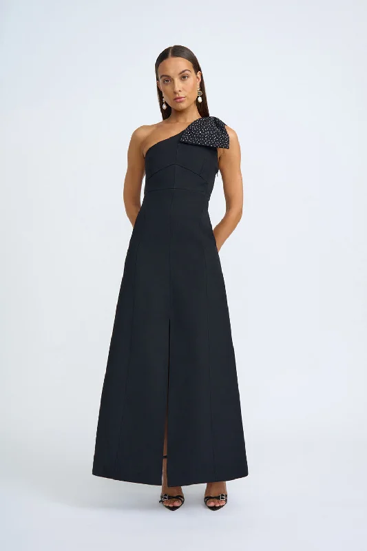 Formal Dress for Oscar NightsBlack Tie Bow Gown | Final Sale - Black